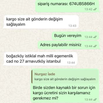 Nurgaz Kusurlu Ürün Satıyor
