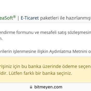 Bitmeyen.com Sipariş Ve Teslimat Süreci Aksama Takipsizlik!