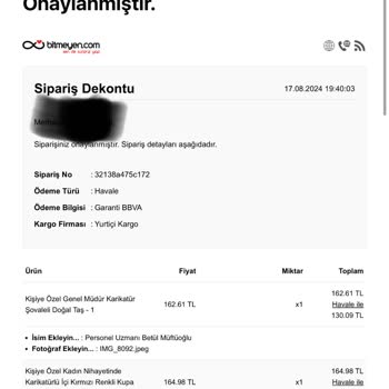 Bitmeyen.com Sipariş Ve Teslimat Süreci Aksama Takipsizlik!