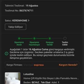 Trendyol Express Trendyol Para İademi Yapmıyor