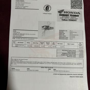 Honda Eskişehir'deki Yetkili Servis Sorunu