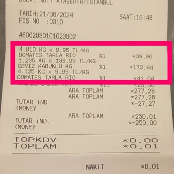 Migros Manavlarına Terazi İle Gidin