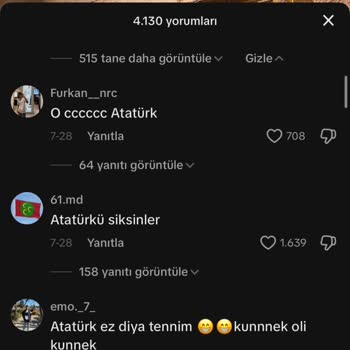 TikTok Nefret İçerikli Yorumlar Rahatsız Edici