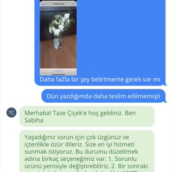 Taze Çiçek Bozulmuş Çiçek Gönderdi Ve Aranjmanın Görselle Alakası Yok