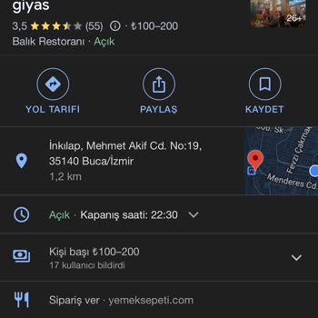 Bucaspor Balık Siparişi Sonrası Sağlık Sorunları Yaşadım