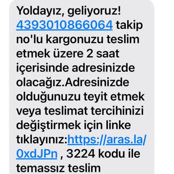 Aras Kargo Adrese Gelmeden "Güvenlik Kamerası Kayıtları Mevcut" Evde Yok Mesajı