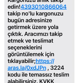Aras Kargo Adrese Gelmeden "Güvenlik Kamerası Kayıtları Mevcut" Evde Yok Mesajı