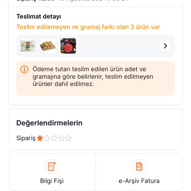 Migros Sanal Market Eksik Ürün Ücret İadesini Yapmıyorlar