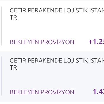 Getir Hatalı Provizyon İşlemi