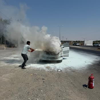 Skoda Kodiaq 2022 Garantili Servis Bakımlı Araç Seyir Halinde Yandı