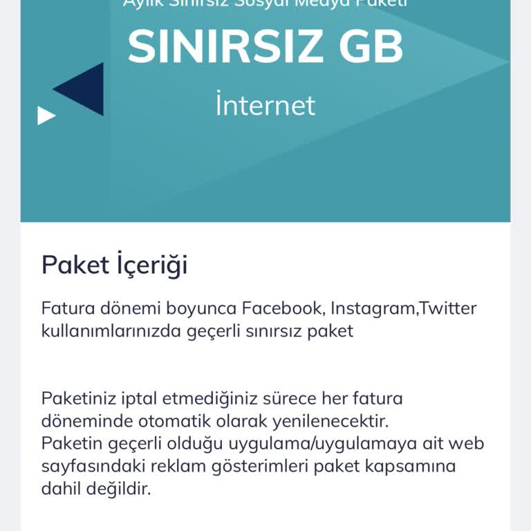 Türk Telekom Yanıltıcı Sosyal Medya Paketi
