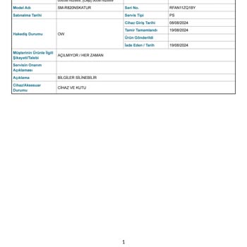 Samsung Saatim Serviste Kırıldı Ve Tamir İçin Ücret İsteniyor