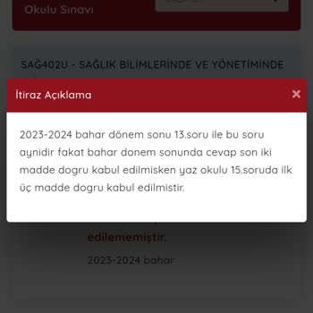 Anadolu Üniversitesi Soruda Cevap Hatası Mevcut.