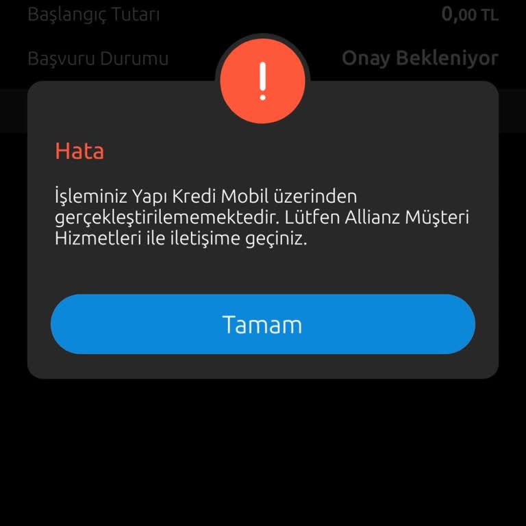 Yapı Kredi Allianz BES İşlemi İptal Edilmiyor