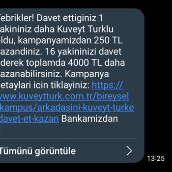 Kuveyt Türk Davet Ödülü Yatmadı!