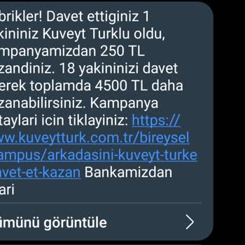 Kuveyt Türk Davet Ödülü Yatmadı!