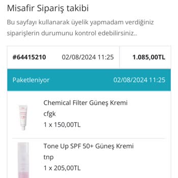 Doa Kozmetik Bir Aydır Ürünlerimi Göndermedi