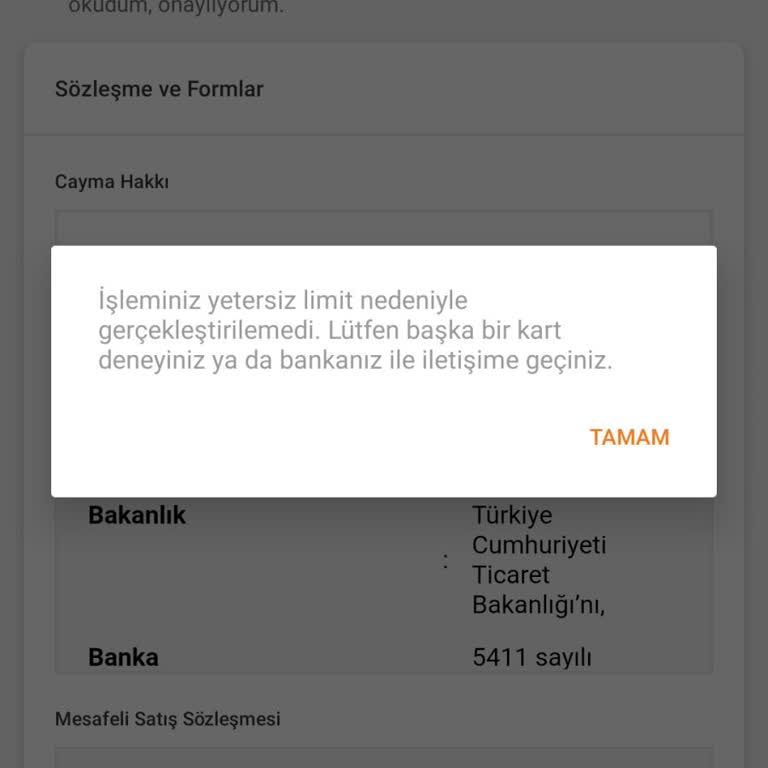 Trendyol Ziraat Genç Kart Yetersiz Bakiye Sorunu