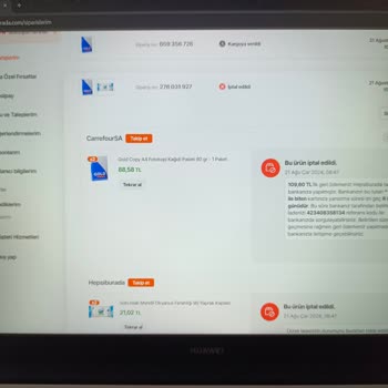 Hepsiburada Ürünlerde Kupon Kullandırtmıyor Üstüne İptal Ediyor.