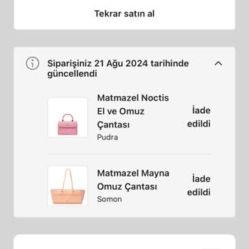 Matmazel.com Para İadesini Yapmıyor
