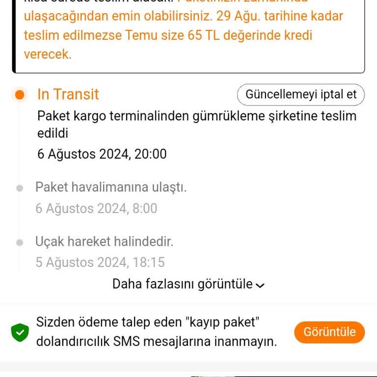 Temu Gümrük Sorunu Veya MNG Kargo Sorunu
