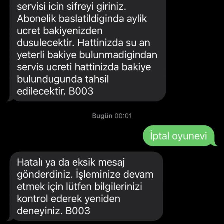 İzinsiz Abonelik ve İstenmeyen SMS Sorunu