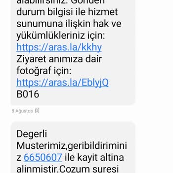 Aras Kargo Adana Barajyolu Şubesi Tarafından Teslim Edilmeyen Kargo