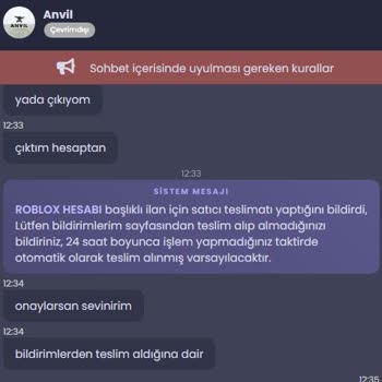 İtemSatış İtemsatis Üzerinden Aldığım Hesap Silindi