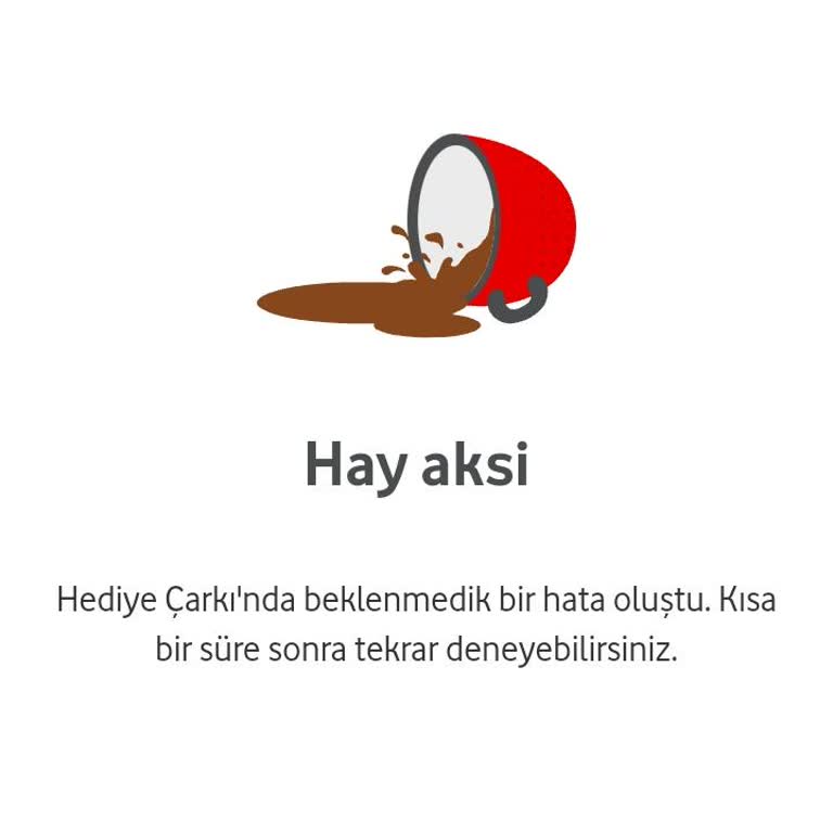 Vodafone Hediye Çarkı Sorunu: İnternet Kazanamıyorum