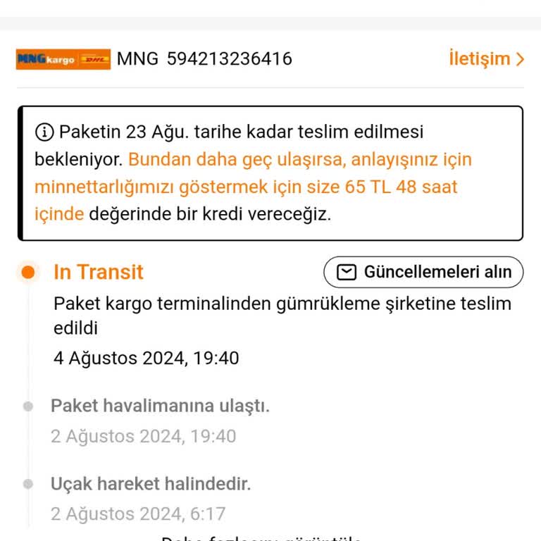 MNG Kargo MNG Temu Gümrük Sorunu