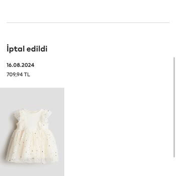 H&M Doğum Günü Elbisesi Siparişinde Yaşanan Sorunlar