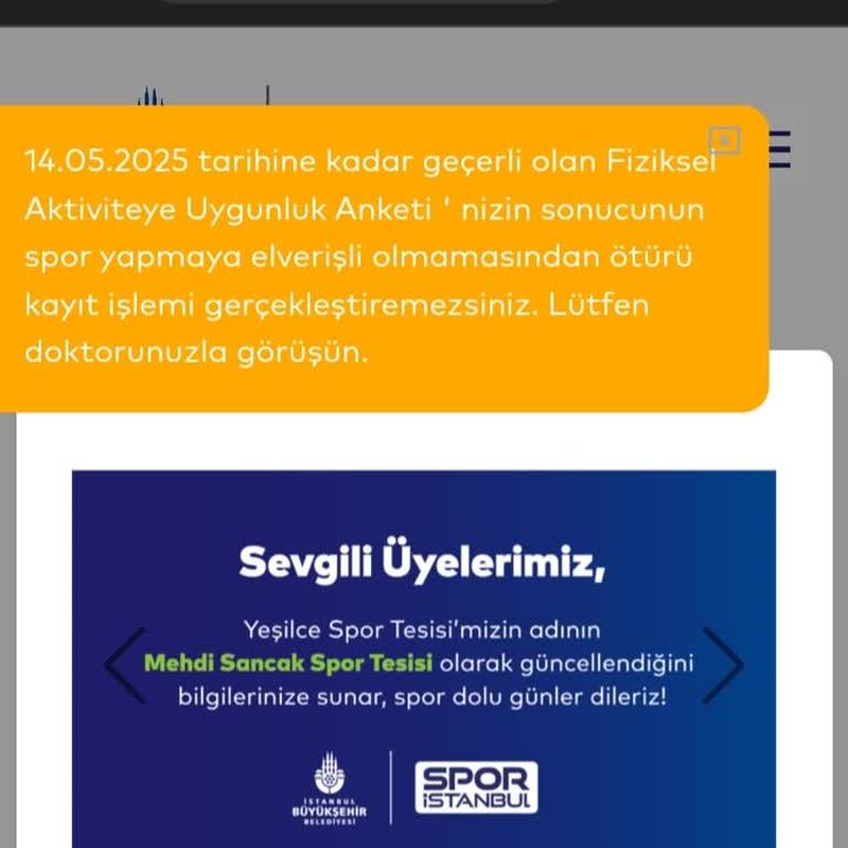 Spor İstanbul Yanlışlıkla Verdiğim Anket Sonucu Kısıtlama Getirilmesi