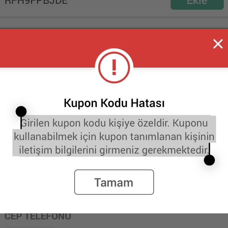 Obilet Kupon Kodu Kullanamıyorum