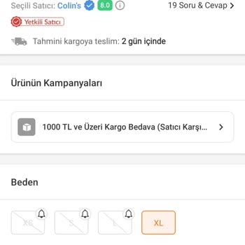 COLIN’S Stok Verisini Güncellemiyorlar
