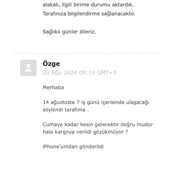 Vivense Balkon Takımının Gelmemesi Ve Telefona Ulaşamamak