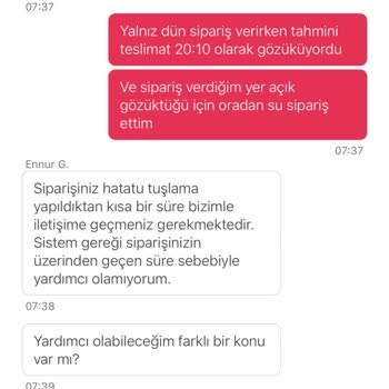 Yemeksepeti Online Ödeme Alıp Sipariş Teslim Edilmediğinde İade Yapılmıyor