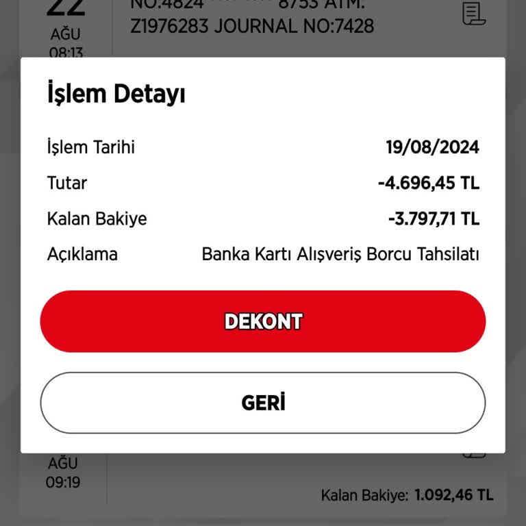 Ziraat Bankası Yetkisiz Para Çekimi Ve Alışveriş Borcu Sorunu