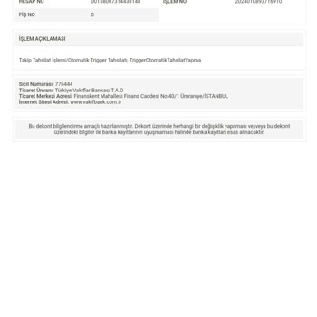 VakıfBank Uygunsuz Parama El Koydu