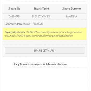 Sefamerve İade İşlemleri Ve Müşteri Hizmetleri Sorunları