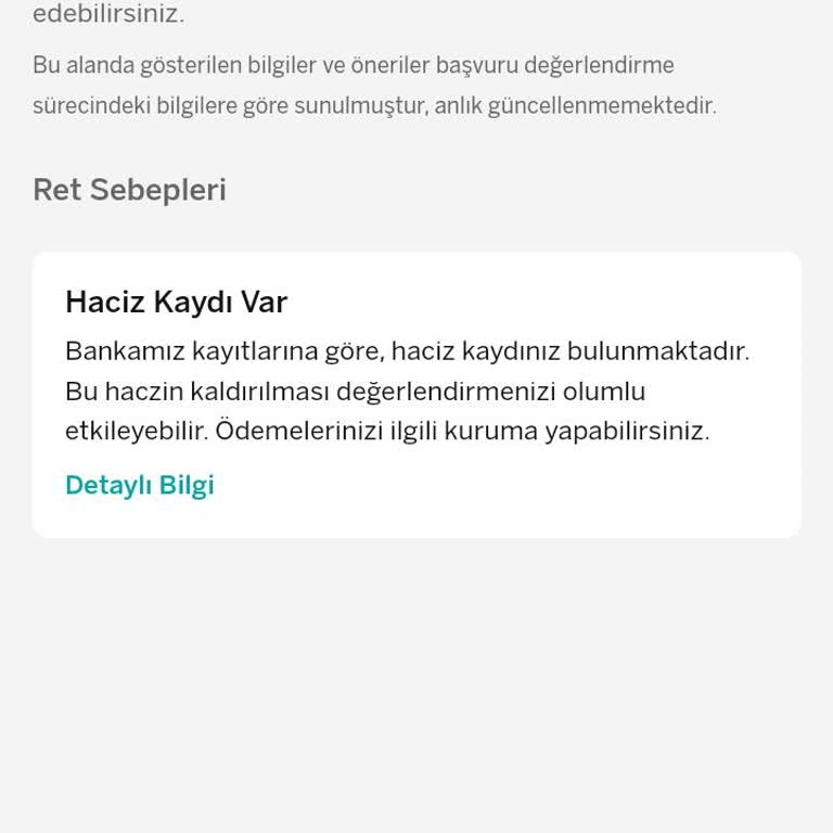 Garanti Bankası Haciz Gözükmekte Güncelleme Yapmanızı İstiyorum