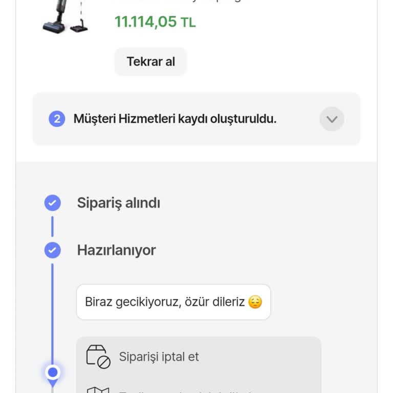 Hepsiburada Ürünümü İptal Edemiyorum