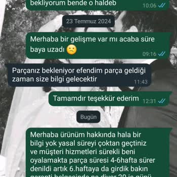 Karcher Uzun Süreli Tamir Süreci Ve İletişim Sorunları