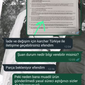 Karcher Uzun Süreli Tamir Süreci Ve İletişim Sorunları