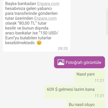 Enpara'da Yurt Dışı Para Çekimlerinde Yüksek Kesinti Sorunu
