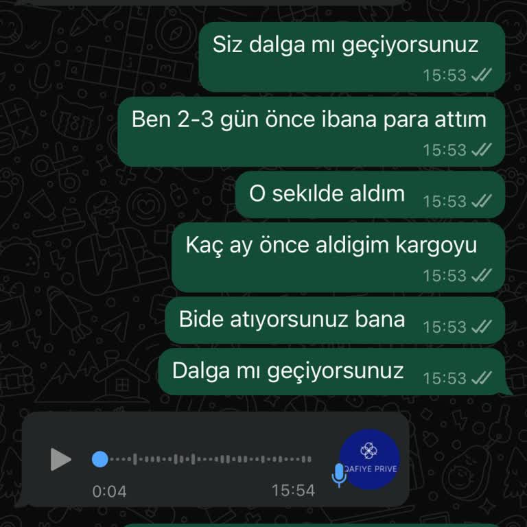 Qafiye Prive Sipariş Gecikmesi Ve İletişim Sorunları