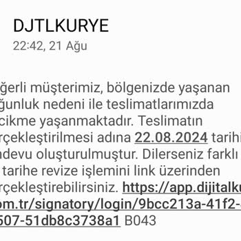 Dijital Kurye GSM Hattı Teslimatında Yaşanan Gecikme Ve İletişim Sorunu