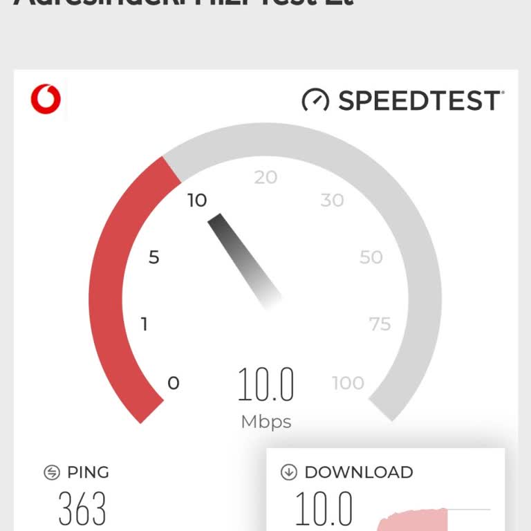 Vodafone Net Vodafone Mobil İnternet Düşük Hız