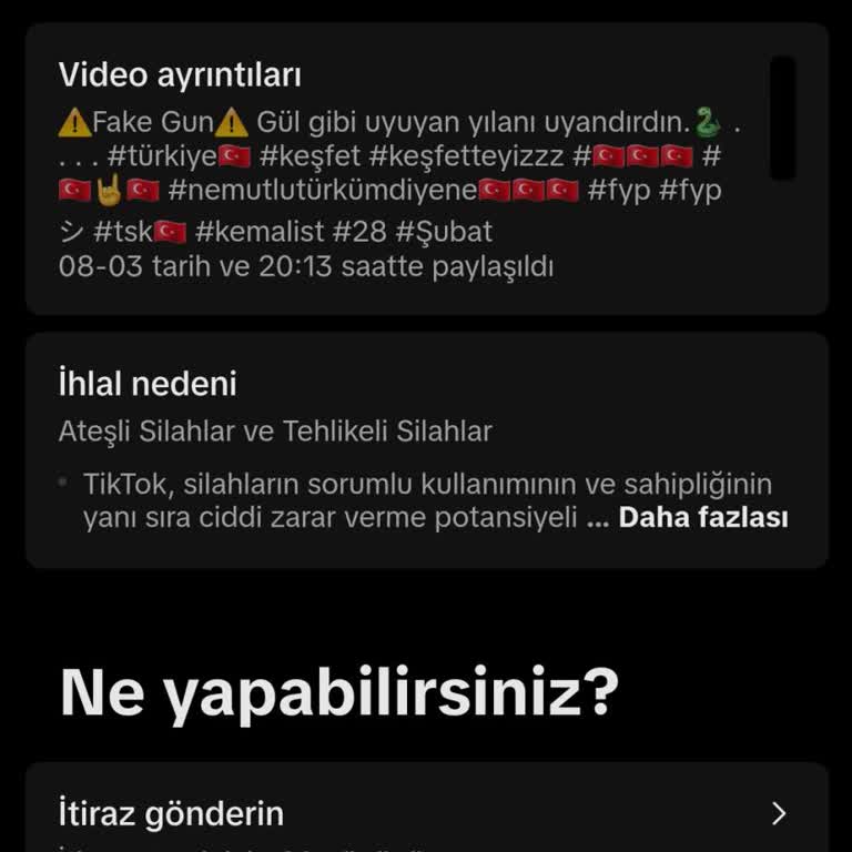 TikTok Hesabım Askıya Alındı