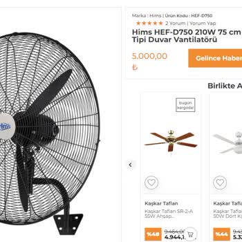 elektromarketim Yüksek Gürültü Seviyesiyle Kullanışsız Vantilatör