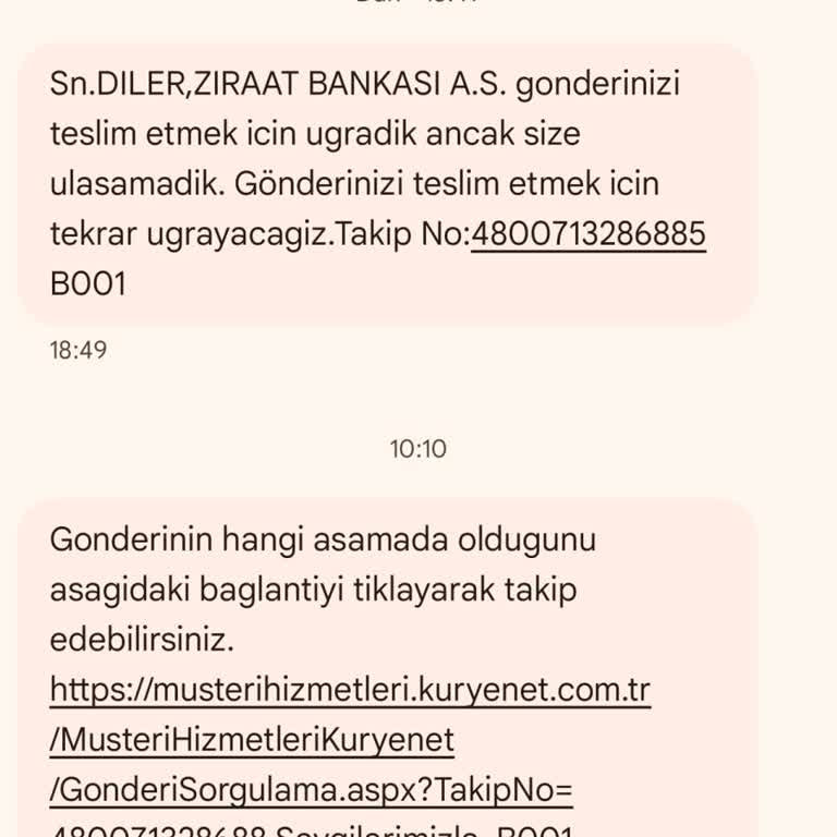 Kuryenet Teslim Edin Artık